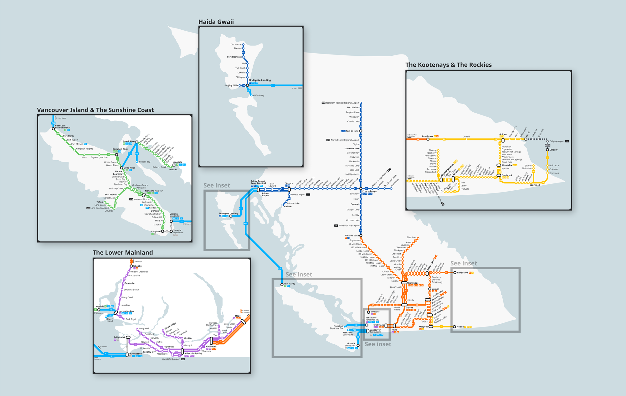 Proposed bus system map